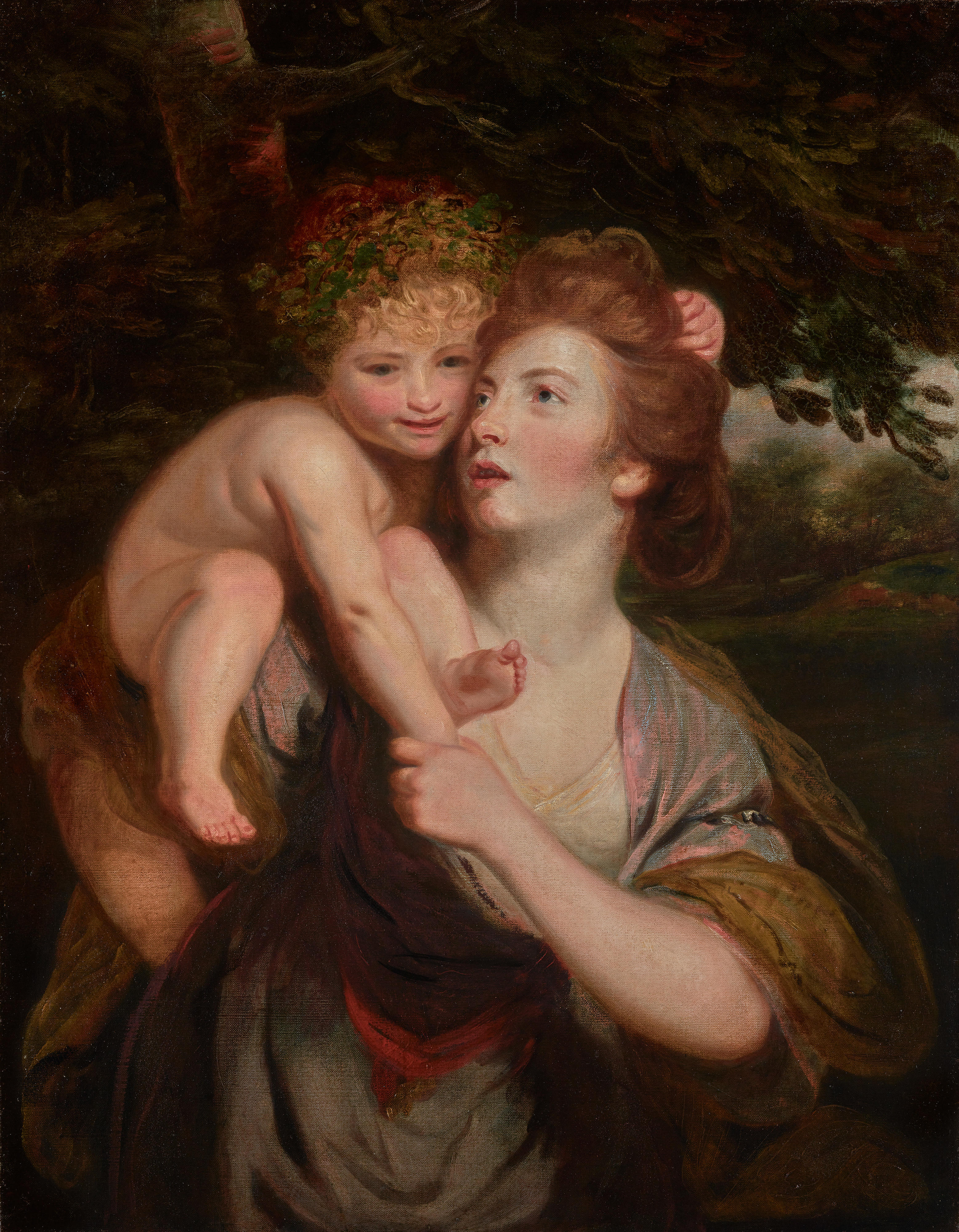 Mrs Hartley as a Nymph with the Young Bacchus